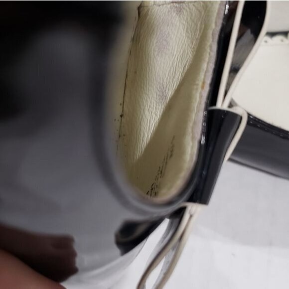 1901 Black Pointed Toe Slingback Flats Size 5.5 - Picture 8 of 9